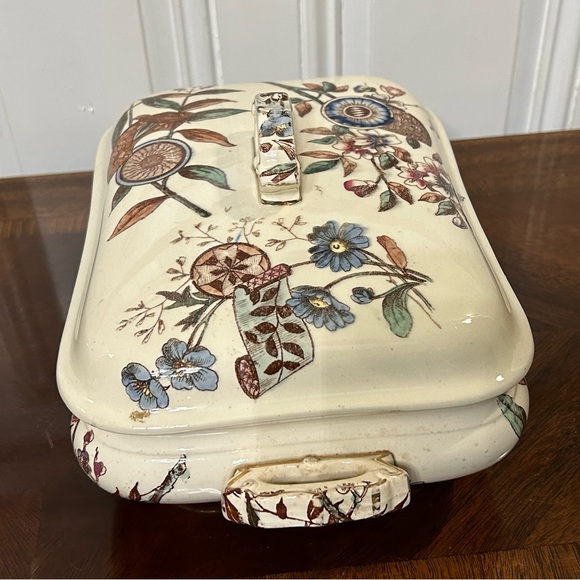 Furnival 1883 Covered Serving Dish - Aesthetic Movement - Picture 4 of 15